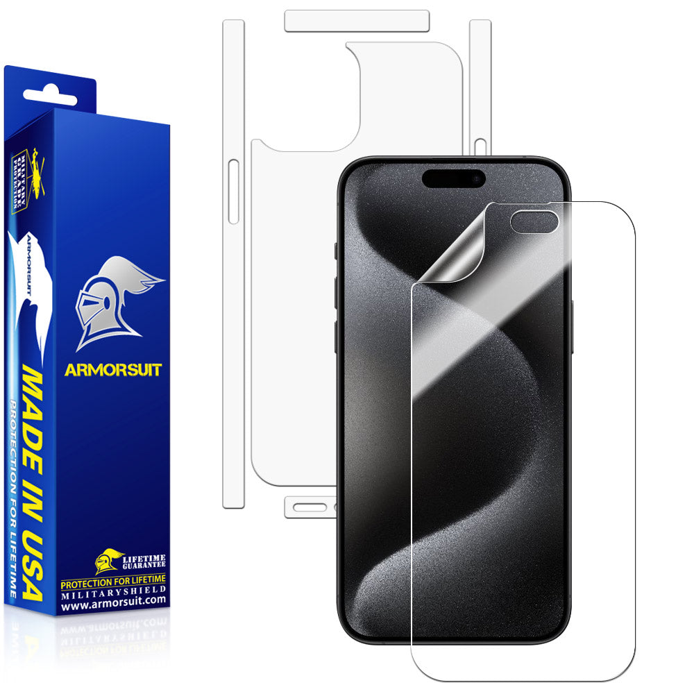 1-2Pack Back Screen Protector Side Film For iPhone 15 14 Pro Max Plus 12 13