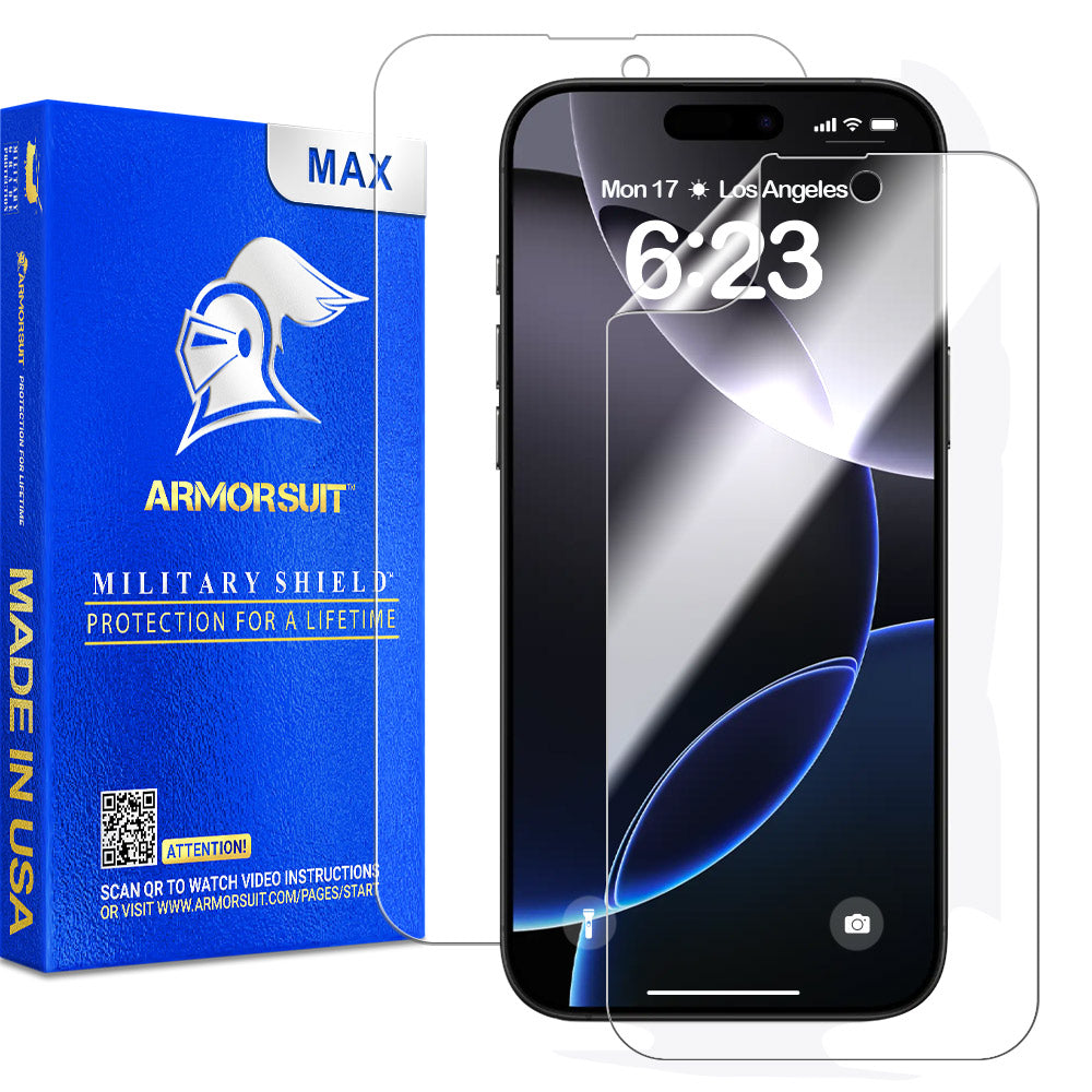 [2 Pack] ArmorSuit MilitaryShield Screen Protector for Apple iPhone 16 Pro Max