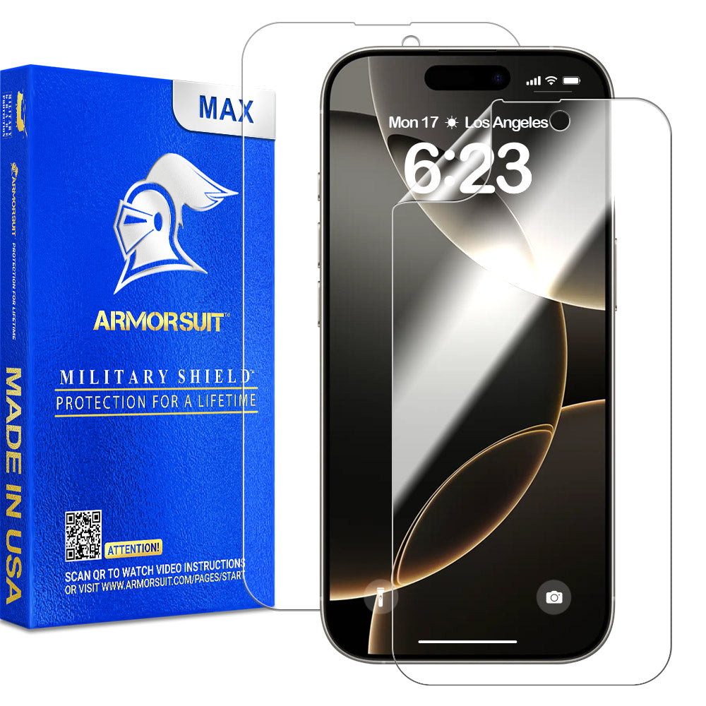 [2 Pack] ArmorSuit MilitaryShield Screen Protector for Apple iPhone 16 Pro