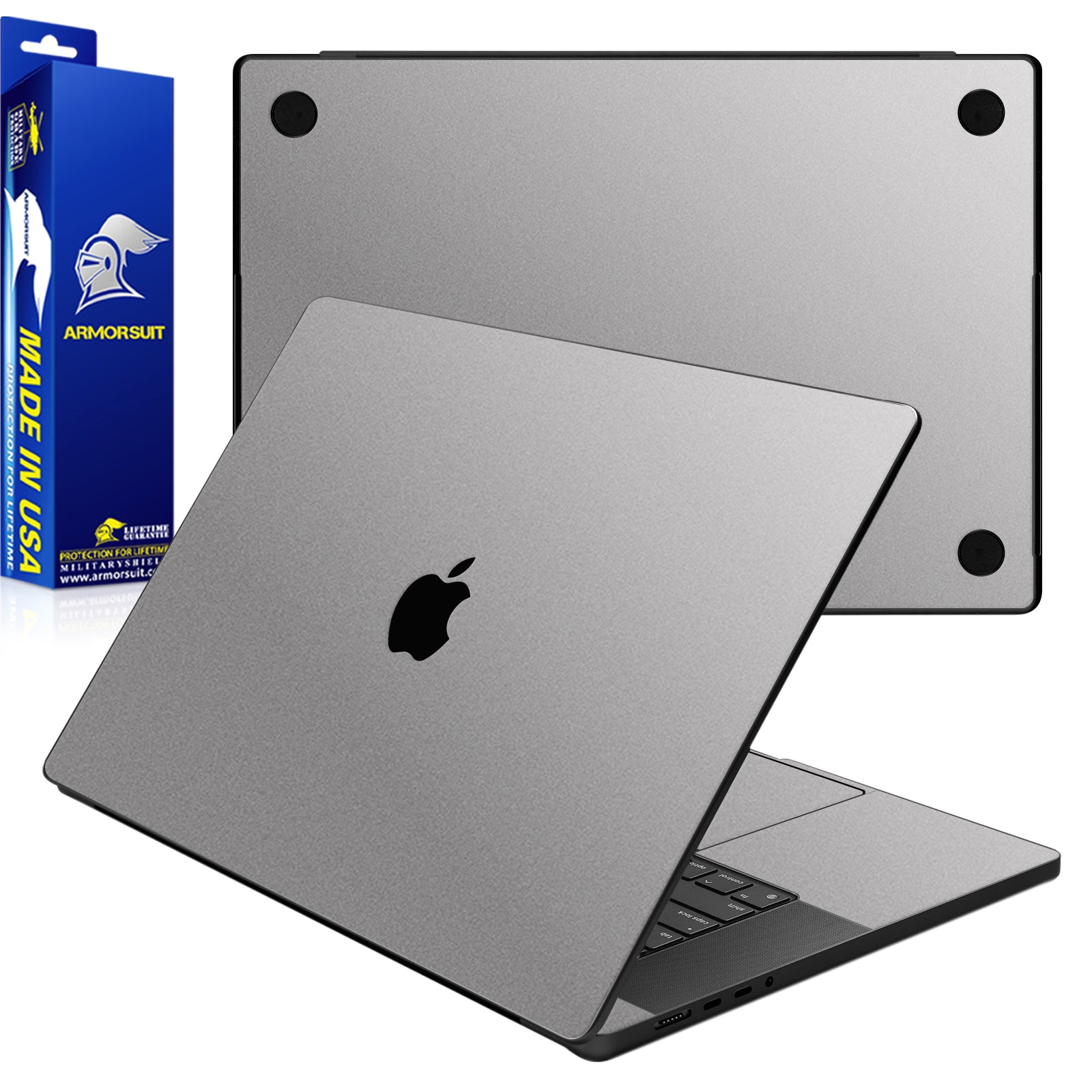 2 Pack Armorsuit MilitaryShield Skin Wrap Film for Macbook Pro M3 1