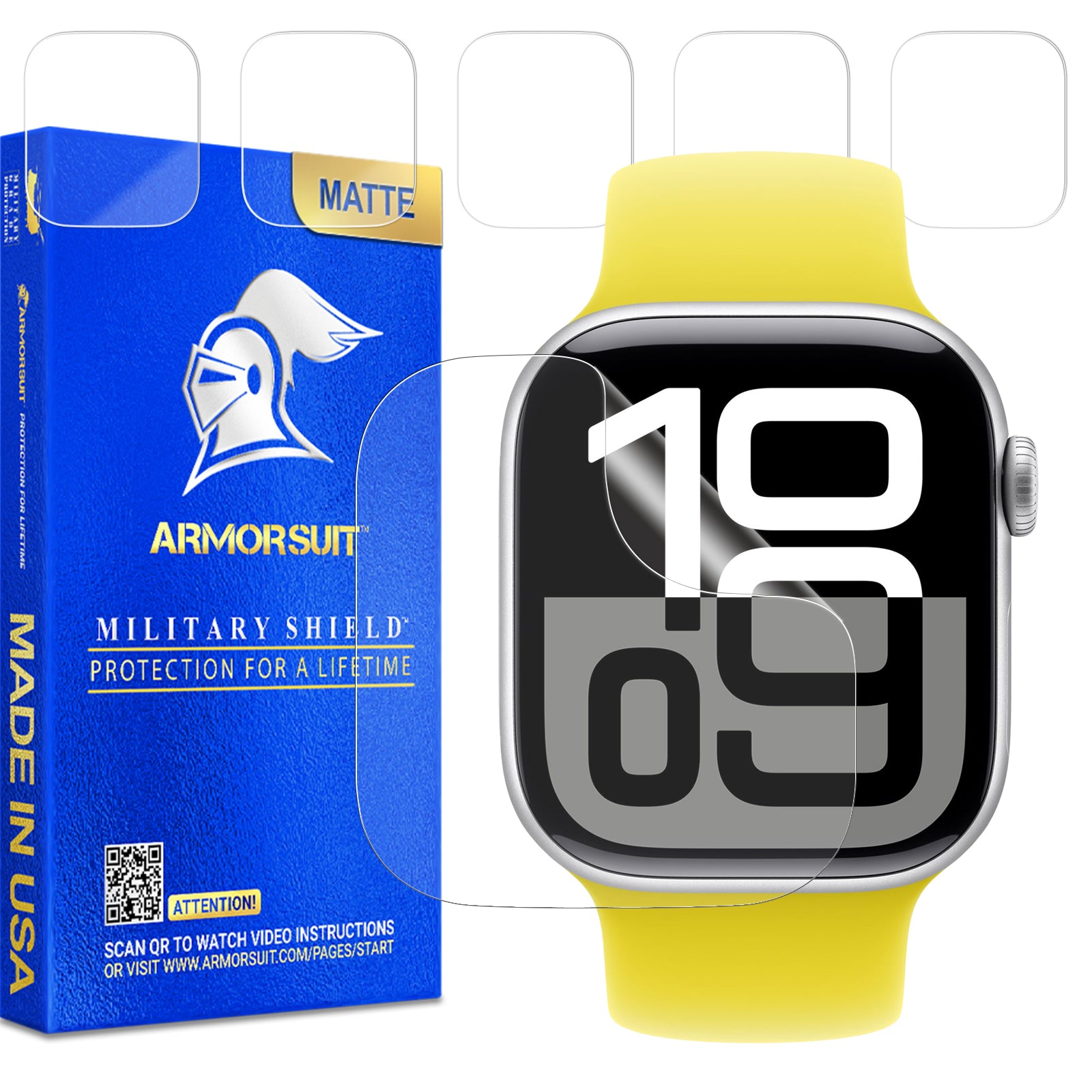 ArmorSuit 6 Pack for Apple Watch Series 10 42mm (2024) Screen Protector