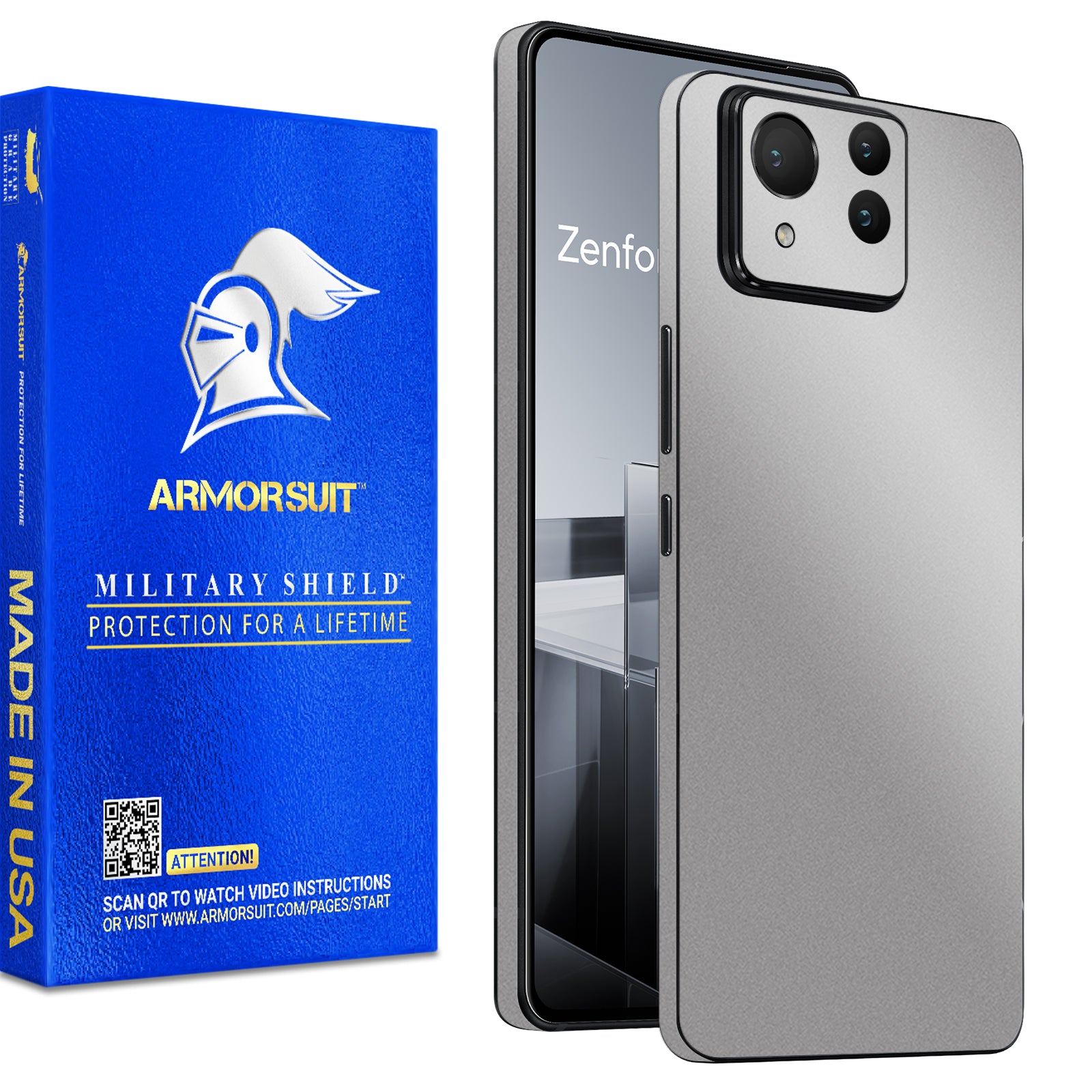 [2 Pack] Armorsuit MilitaryShield  Vinyl Skin Wrap for ASUS Zenfone Ultra 11 (2024)