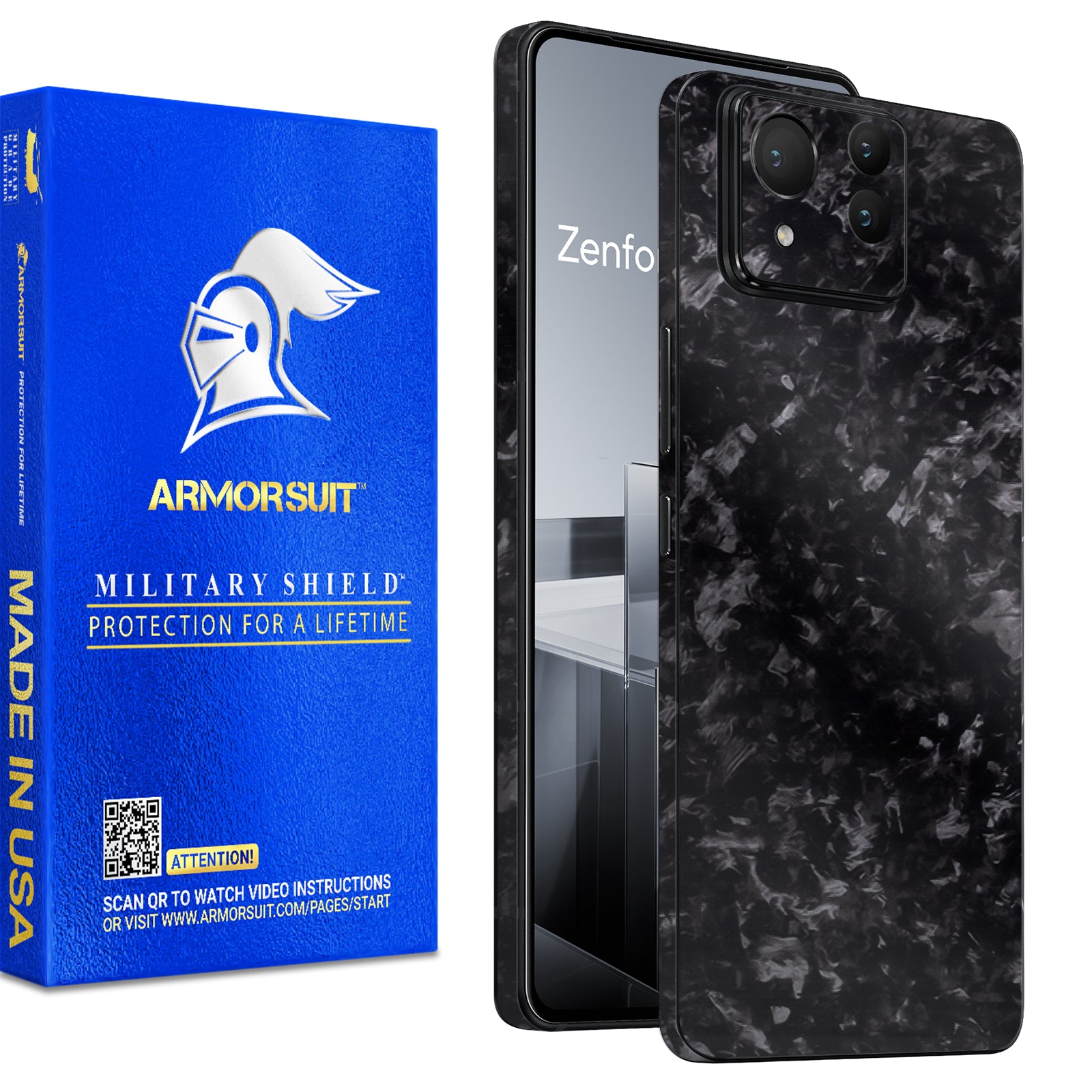 [2 Pack] Armorsuit MilitaryShield  Vinyl Skin Wrap for ASUS Zenfone Ultra 11 (2024)