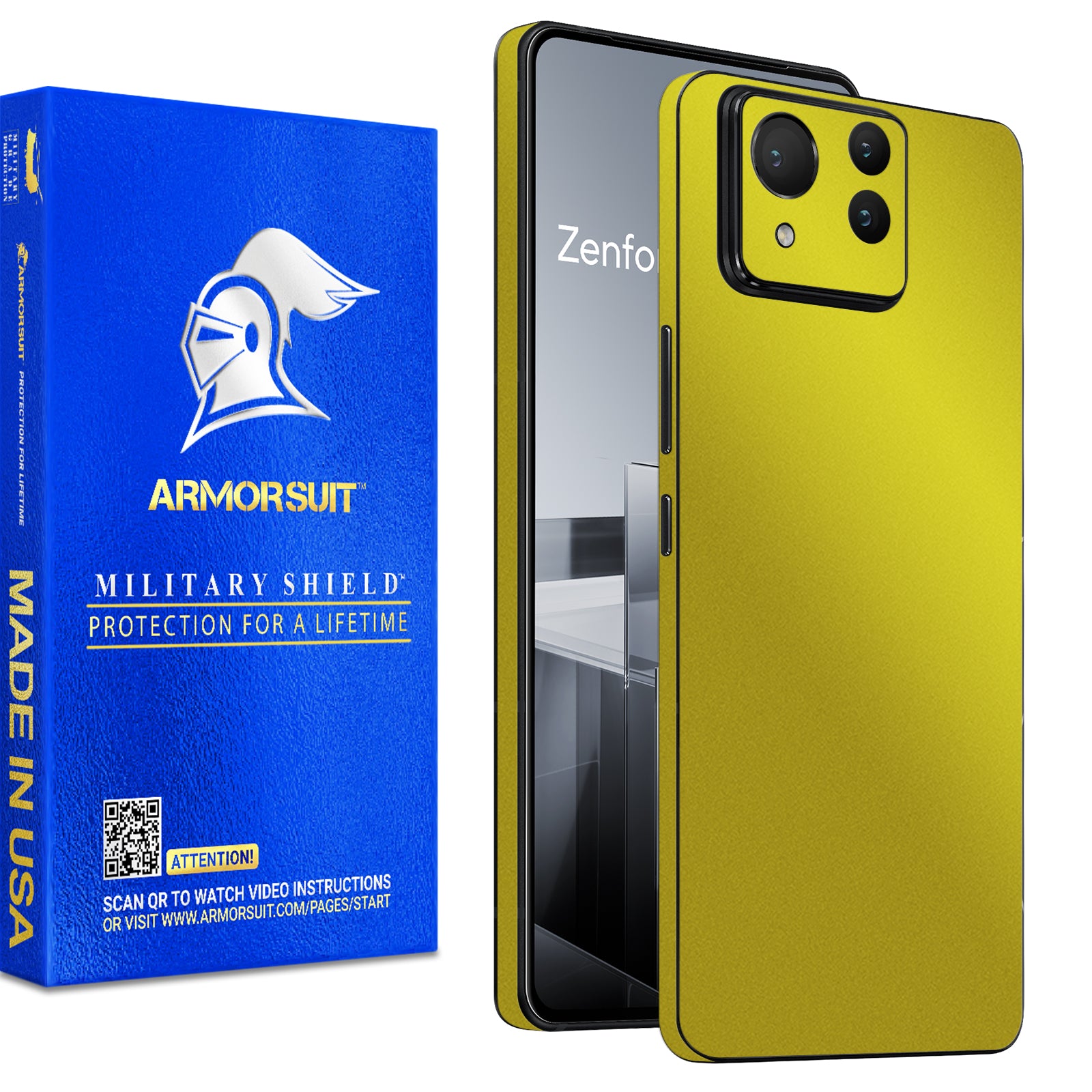 [2 Pack] Armorsuit MilitaryShield  Vinyl Skin Wrap for ASUS Zenfone Ultra 11 (2024)