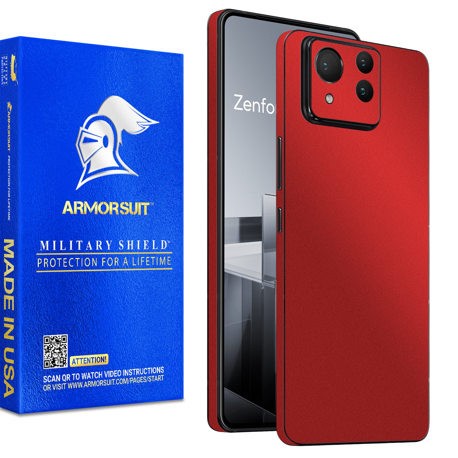 [2 Pack] Armorsuit MilitaryShield  Vinyl Skin Wrap for ASUS Zenfone Ultra 11 (2024)