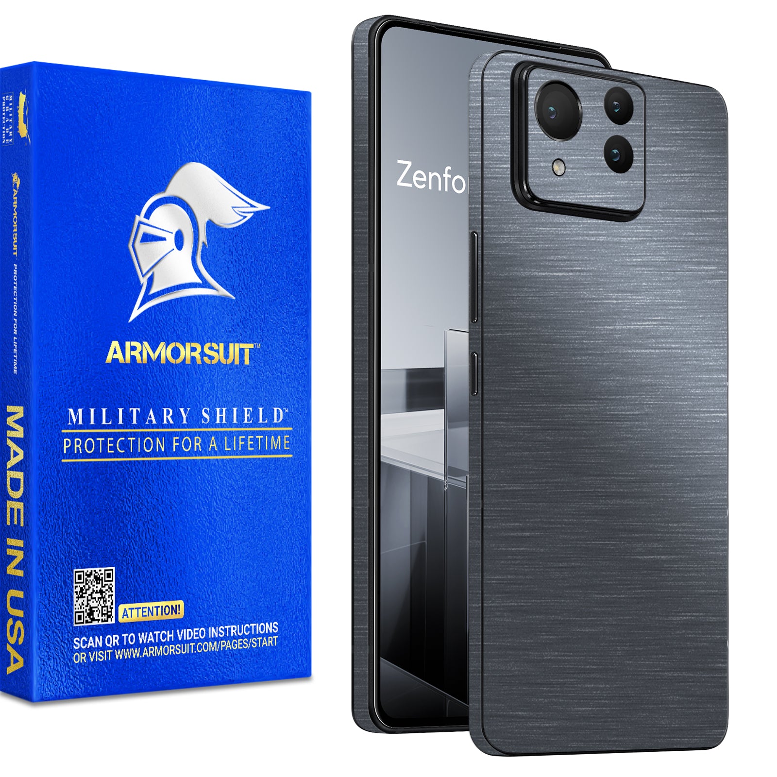 [2 Pack] Armorsuit MilitaryShield  Vinyl Skin Wrap for ASUS Zenfone Ultra 11 (2024)