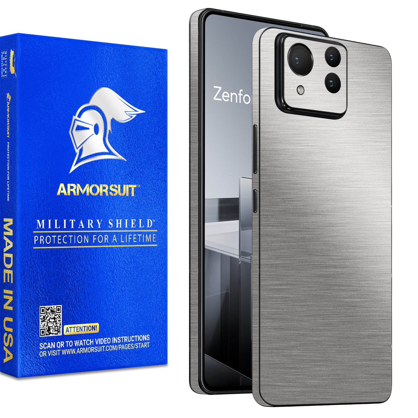 [2 Pack] Armorsuit MilitaryShield  Vinyl Skin Wrap for ASUS Zenfone Ultra 11 (2024)