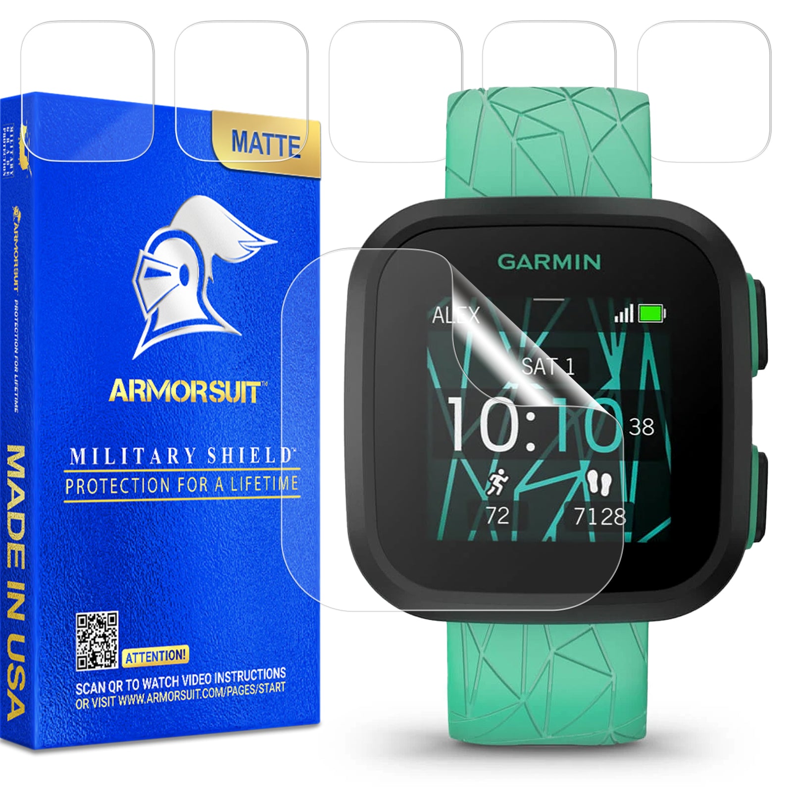 (6 Pack) ArmorSuit Clear Screen Protector designed for Garmin Bounce