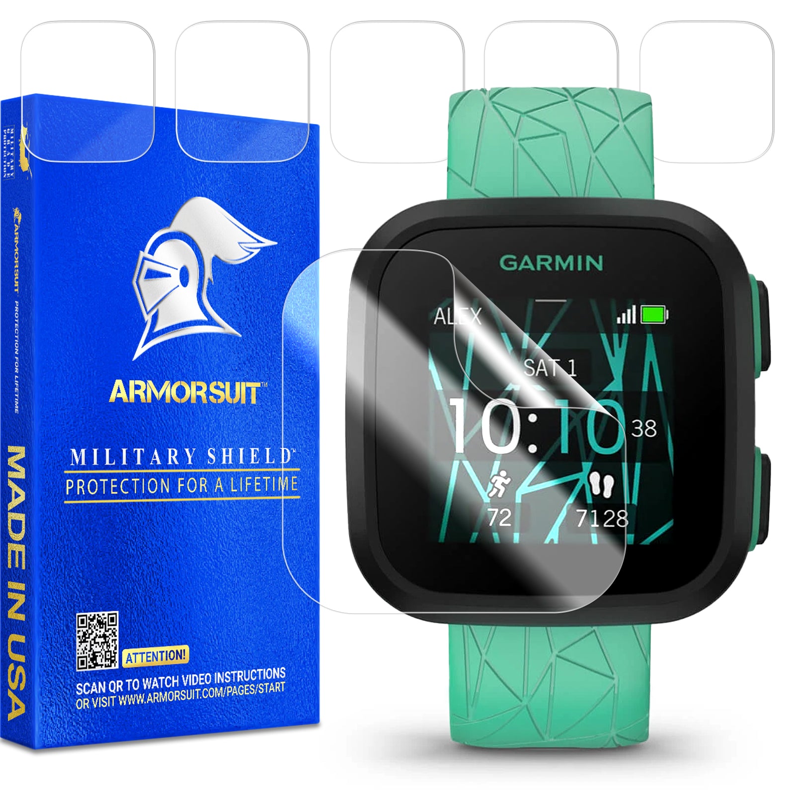 (6 Pack) ArmorSuit Clear Screen Protector designed for Garmin Bounce