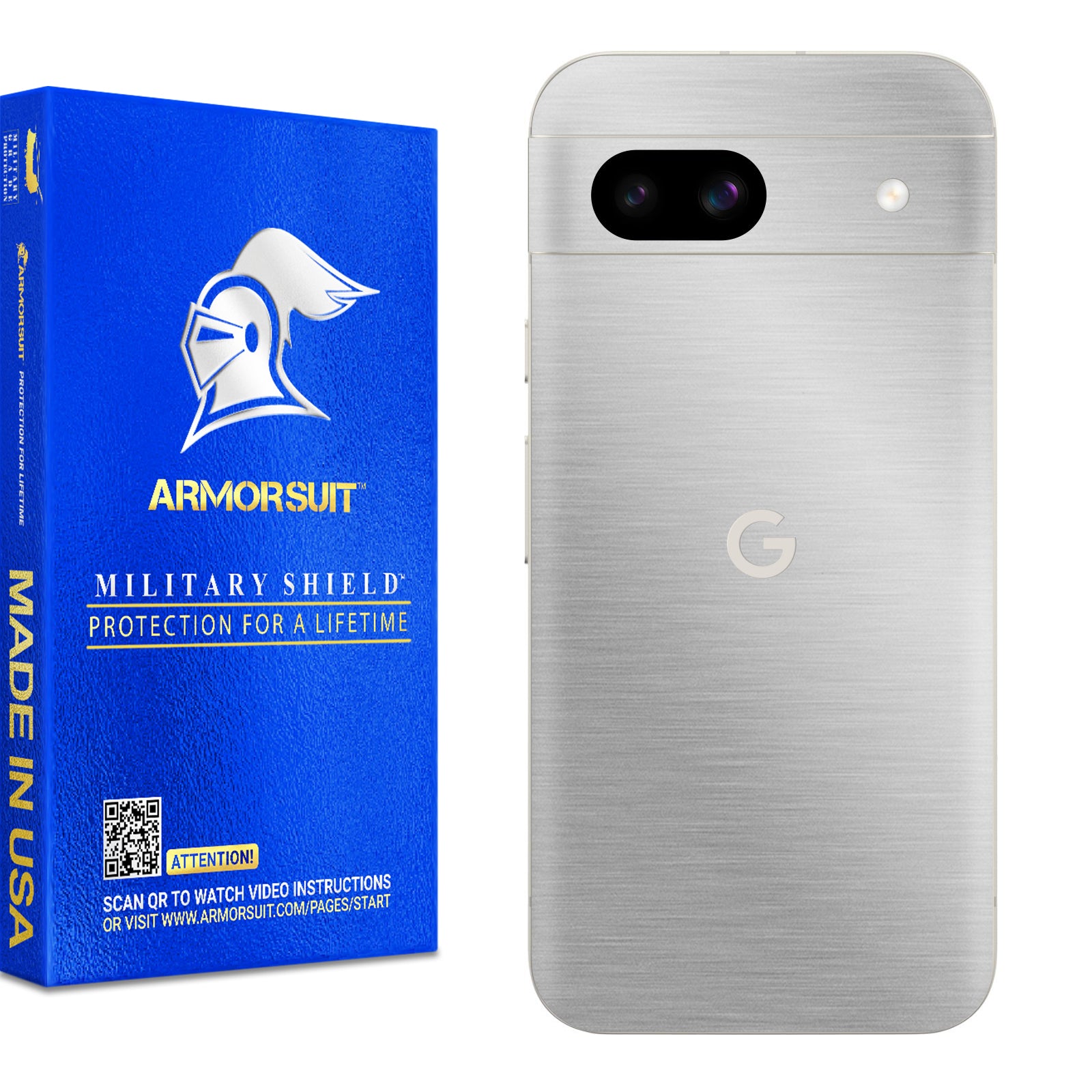 [2 Pack] Armorsuit MilitaryShield Vinyl Skin Wrap for Google Pixel 8a