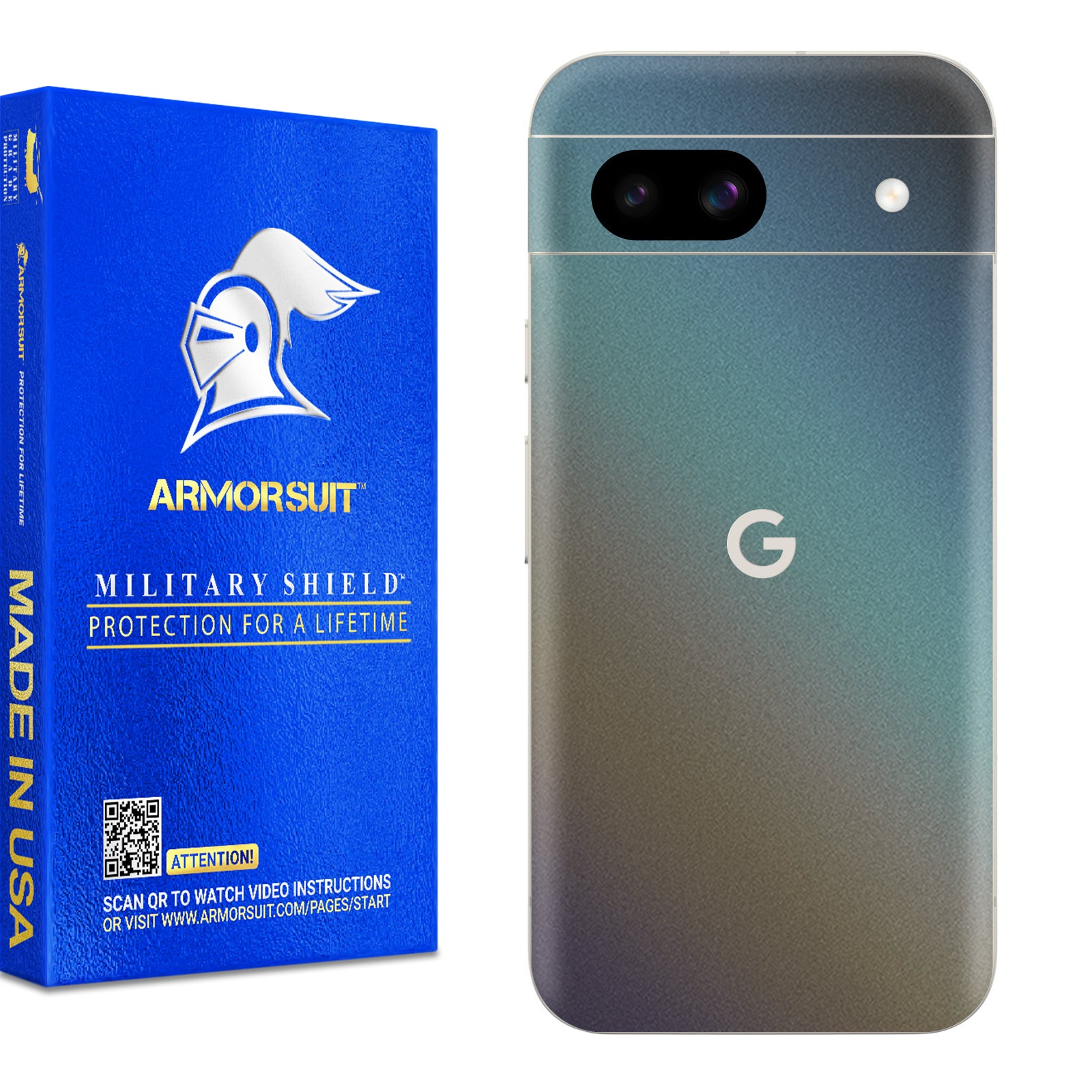 [2 Pack] Armorsuit MilitaryShield Vinyl Skin Wrap for Google Pixel 8a