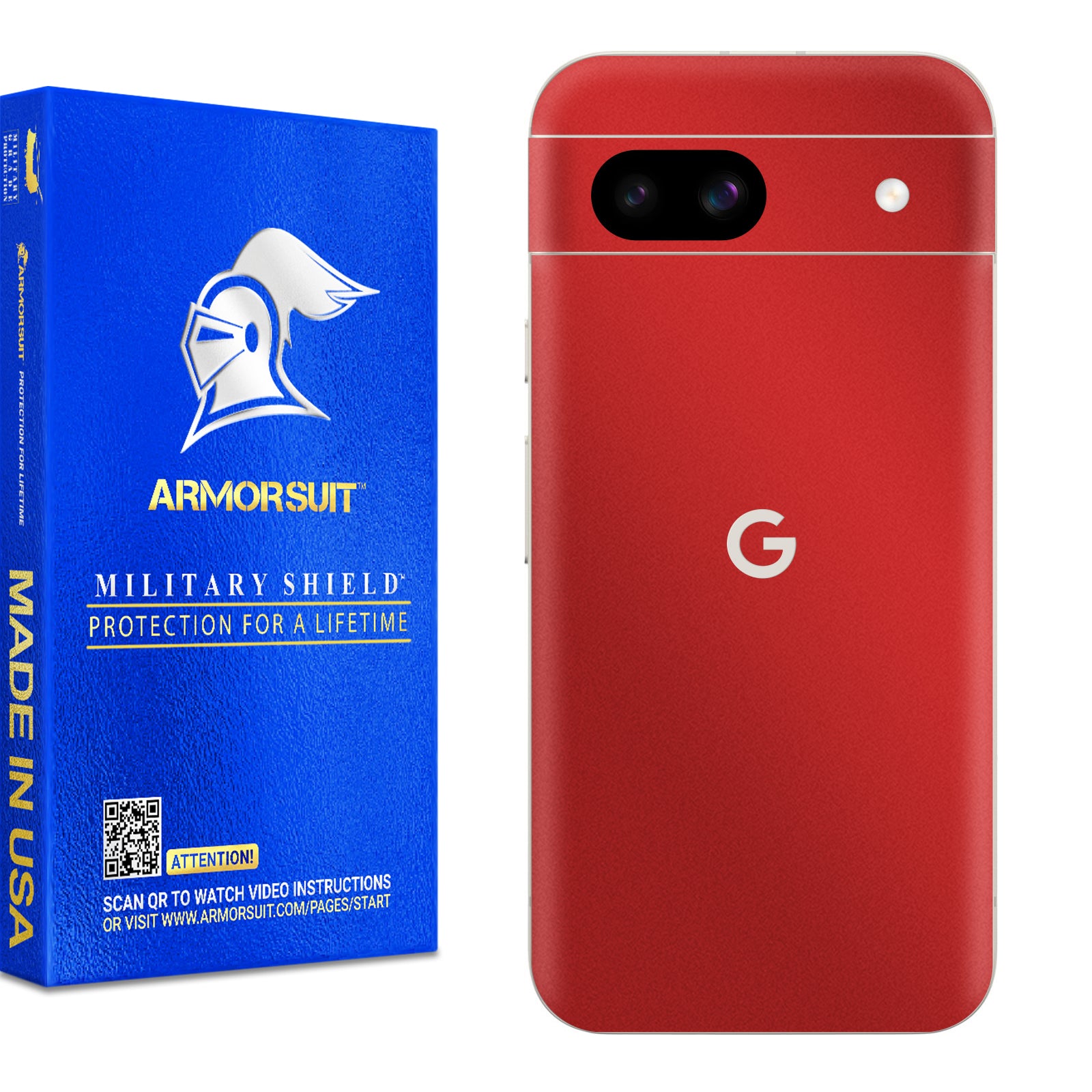 [2 Pack] Armorsuit MilitaryShield Vinyl Skin Wrap for Google Pixel 8a