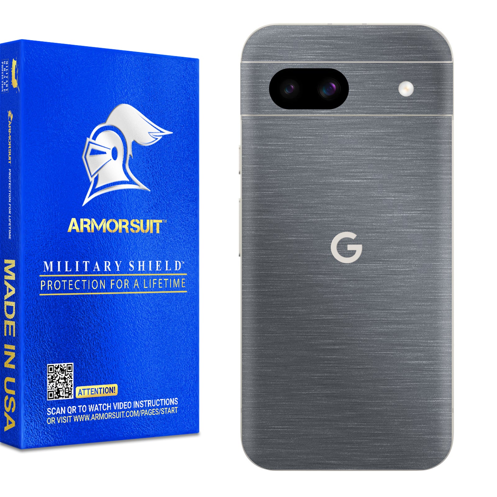 [2 Pack] Armorsuit MilitaryShield Vinyl Skin Wrap for Google Pixel 8a