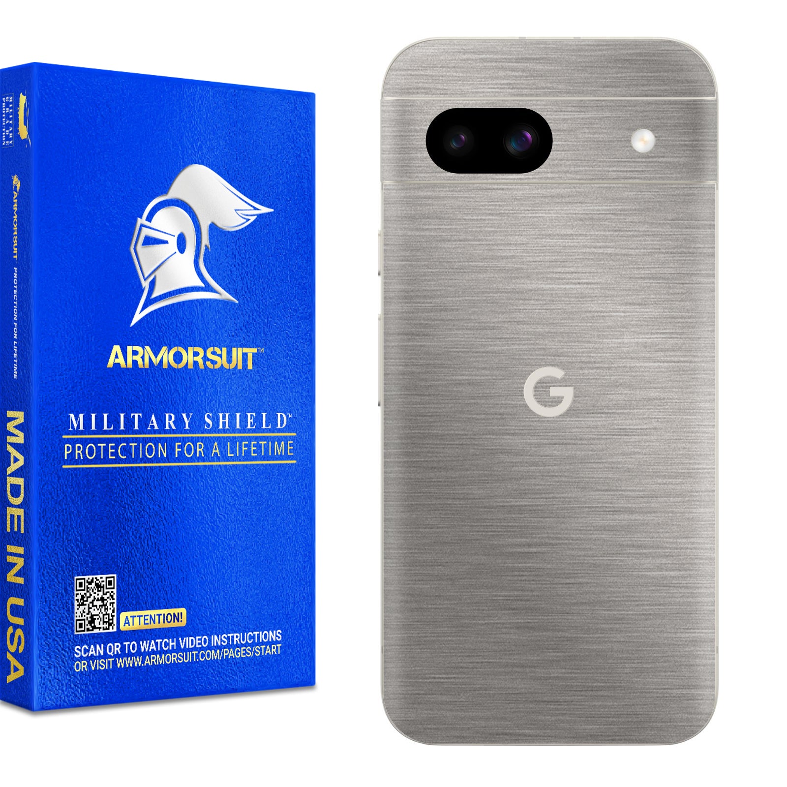 [2 Pack] Armorsuit MilitaryShield Vinyl Skin Wrap for Google Pixel 8a