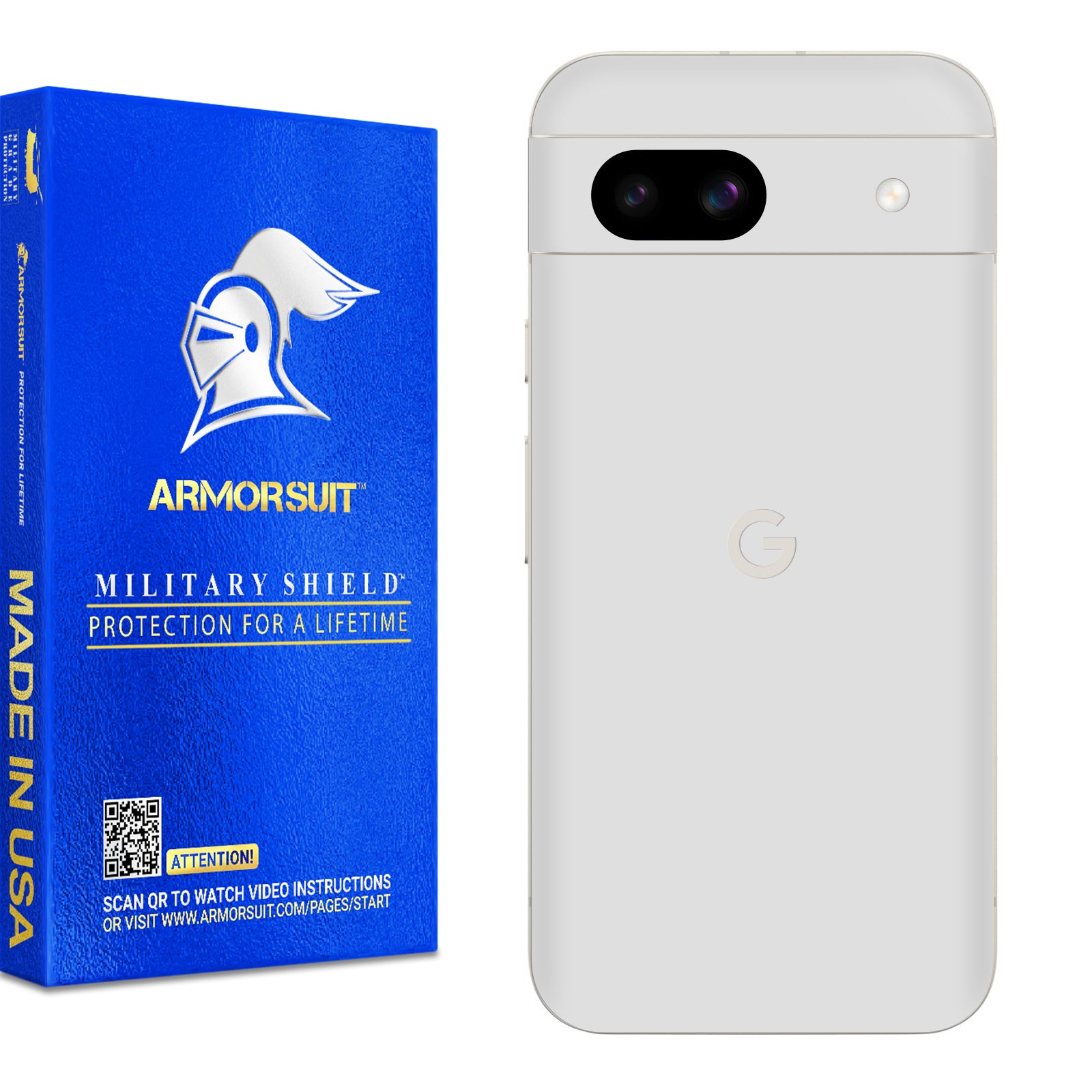 [2 Pack] Armorsuit MilitaryShield Vinyl Skin Wrap for Google Pixel 8a