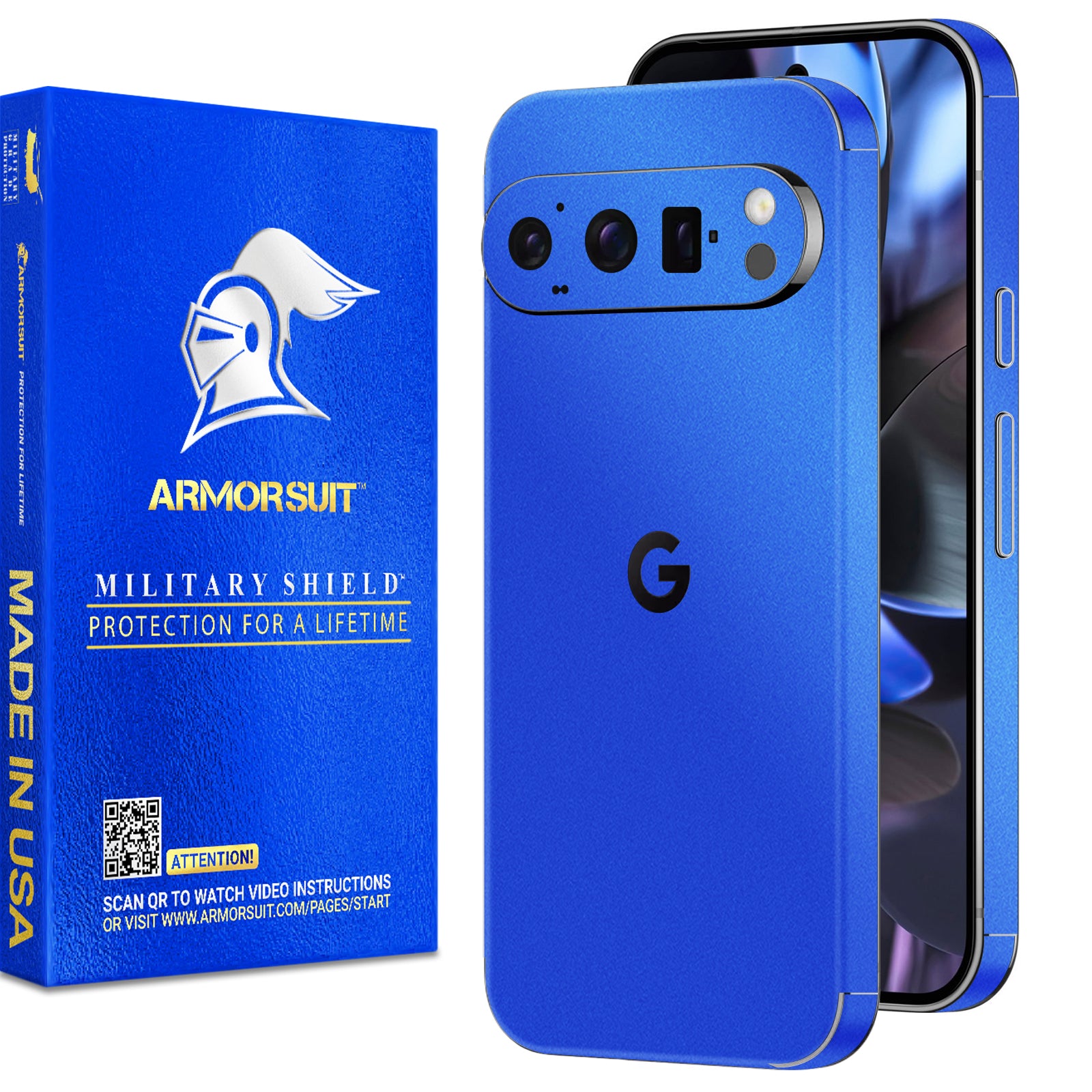 [2 Pack] Armorsuit MilitaryShield Vinyl Skin Wrap Film for Google Pixel 9 Pro XL