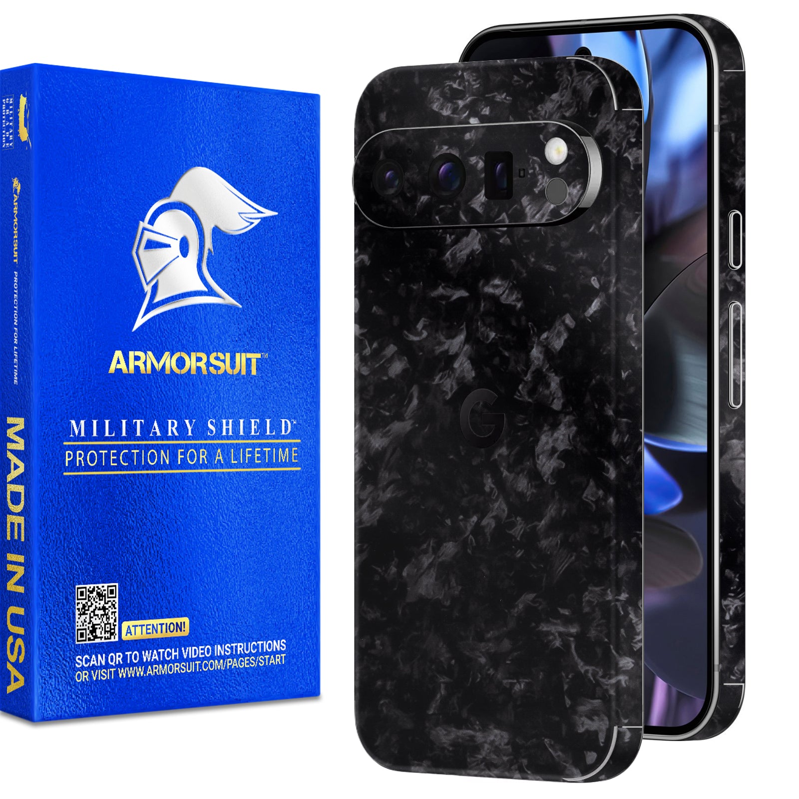 [2 Pack] Armorsuit MilitaryShield Vinyl Skin Wrap Film for Google Pixel 9 Pro XL