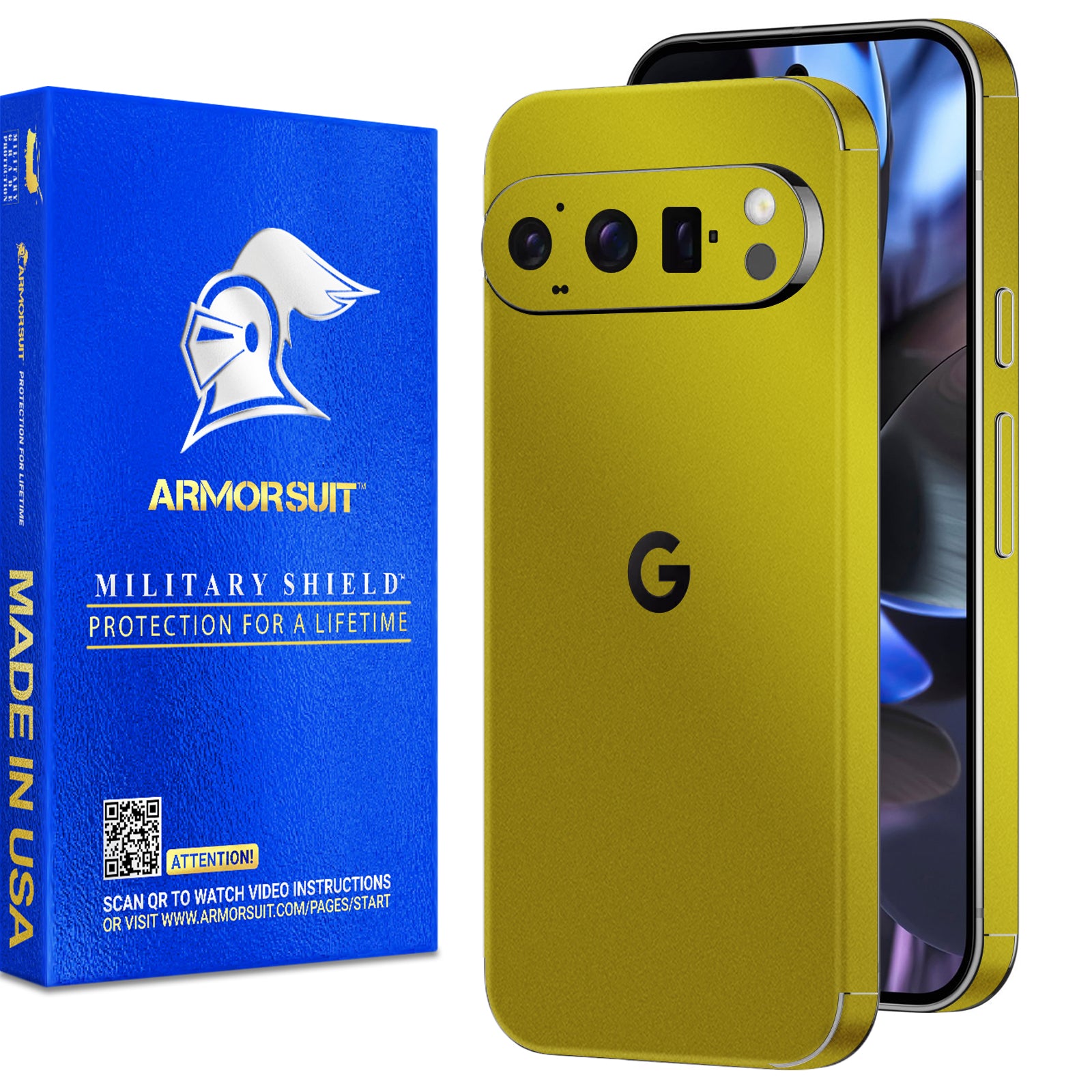 [2 Pack] Armorsuit MilitaryShield Vinyl Skin Wrap Film for Google Pixel 9 Pro XL