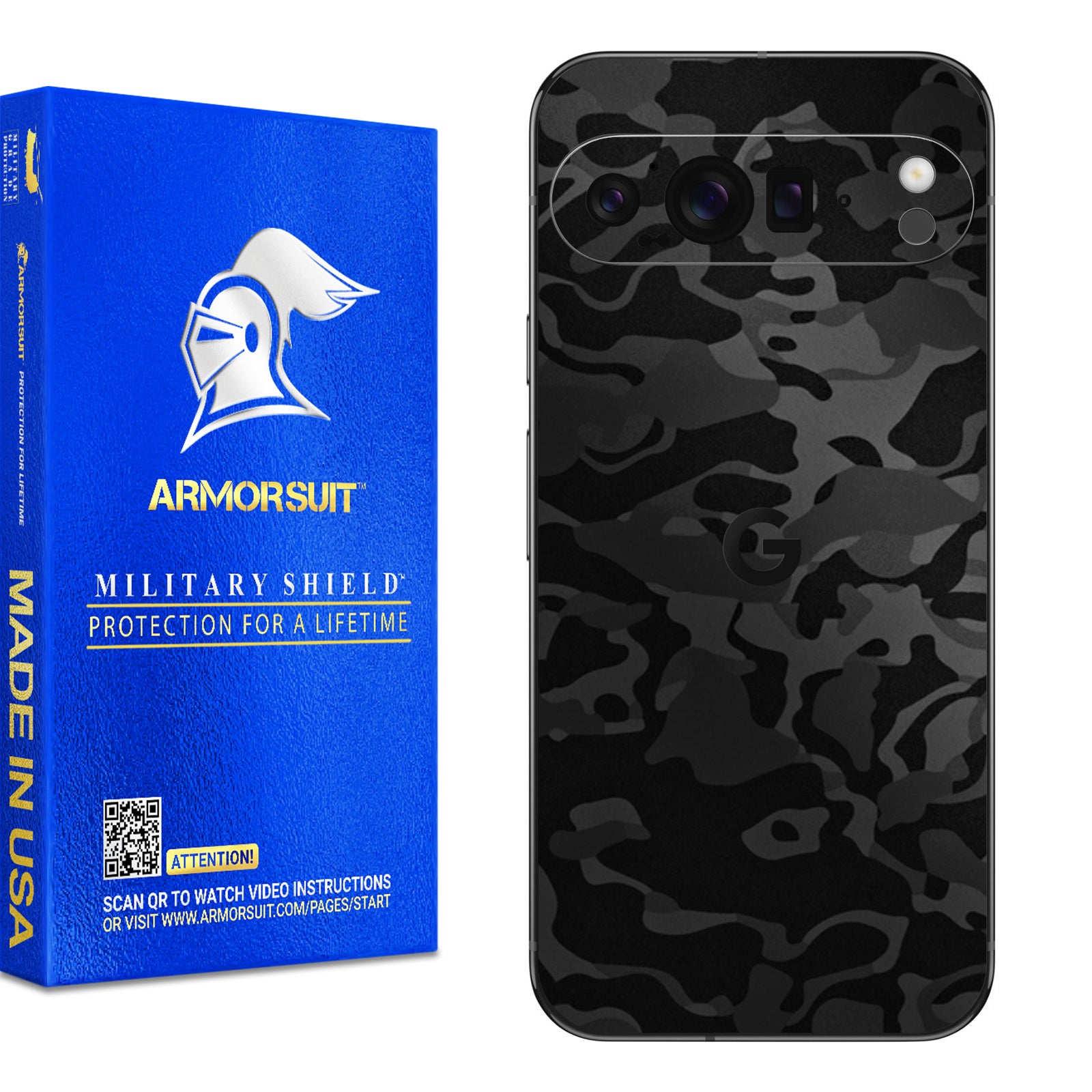 [2 Pack] Armorsuit MilitaryShield Vinyl Skin Wrap Film for Google Pixel 9 Pro XL