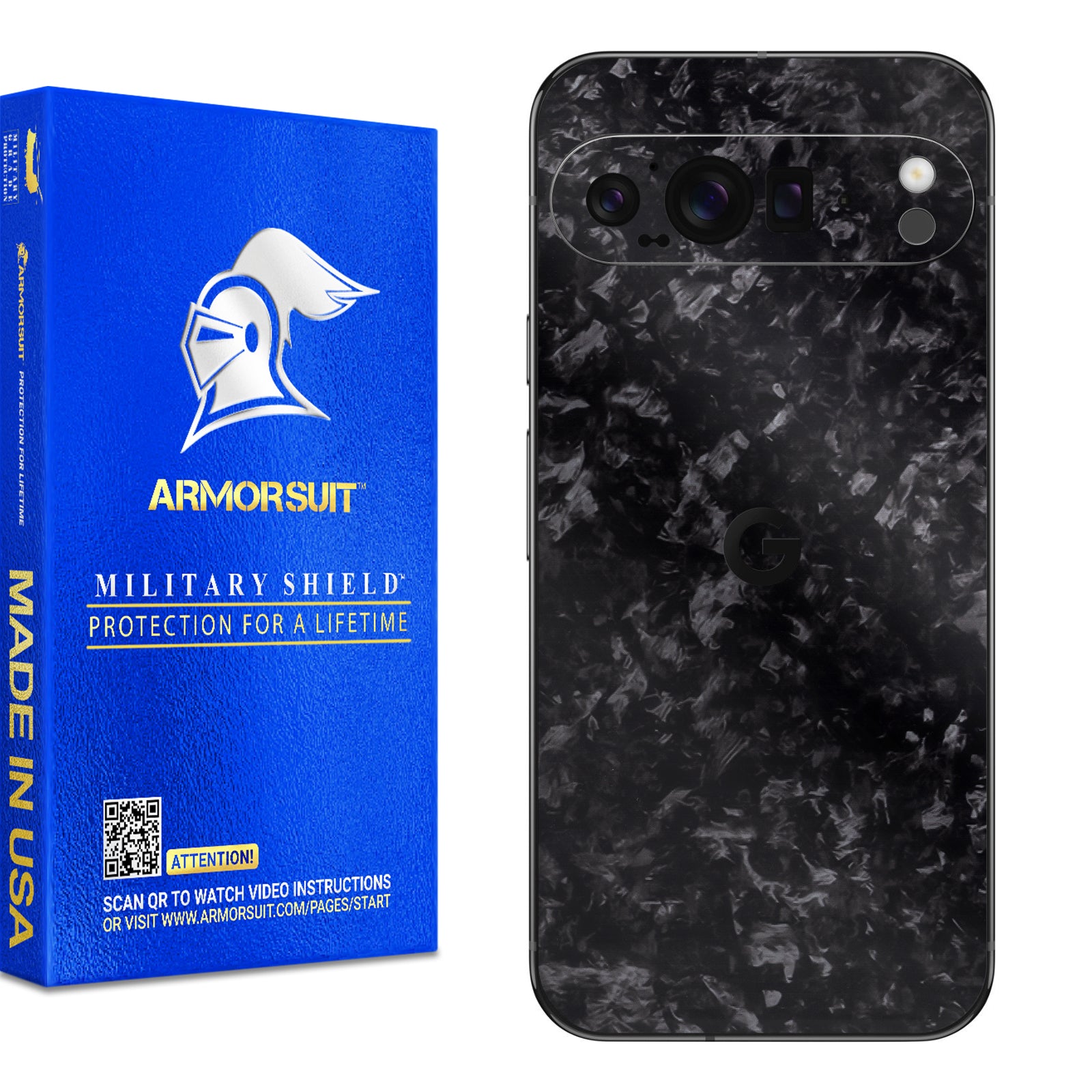 [2 Pack] Armorsuit MilitaryShield Vinyl Skin Wrap Film for Google Pixel 9 Pro XL