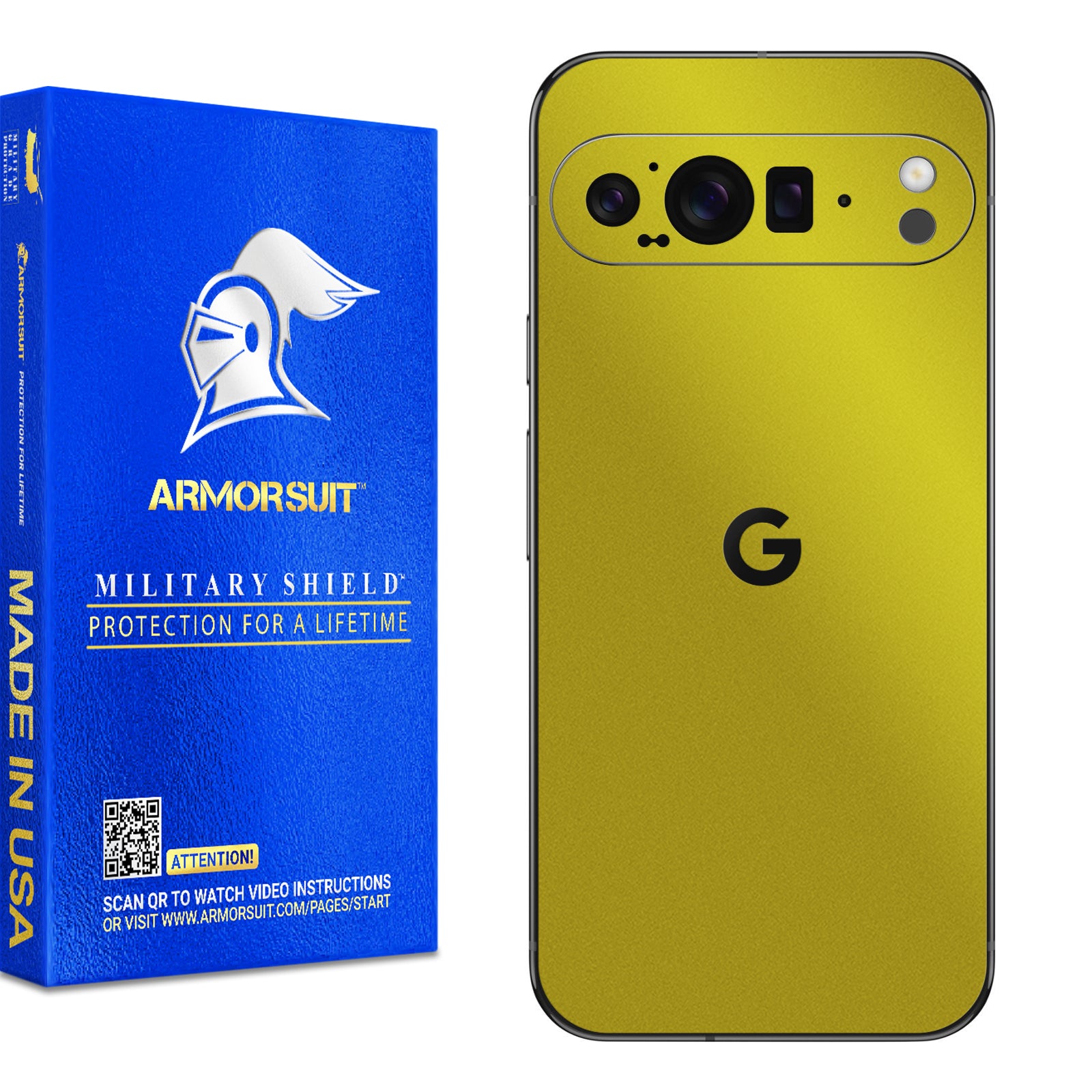 [2 Pack] Armorsuit MilitaryShield Vinyl Skin Wrap Film for Google Pixel 9 Pro XL