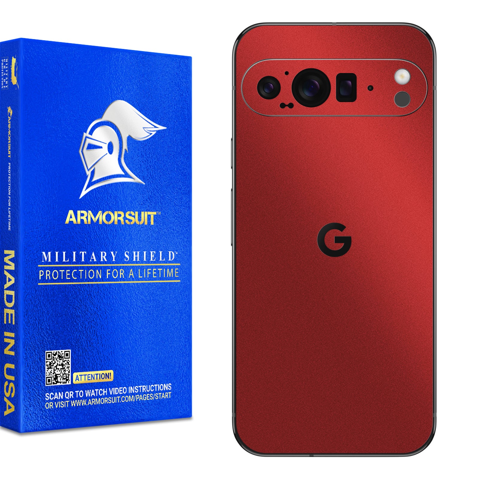 [2 Pack] Armorsuit MilitaryShield Vinyl Skin Wrap Film for Google Pixel 9 Pro XL