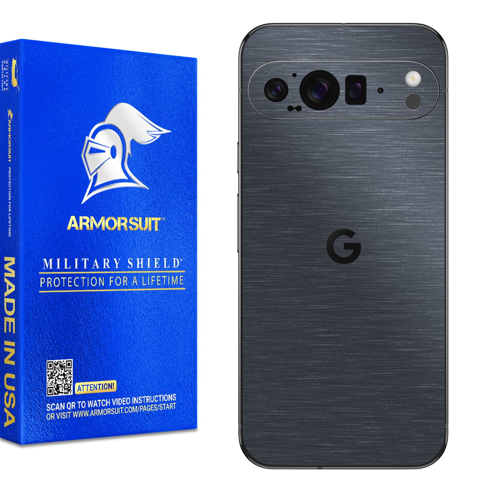 [2 Pack] Armorsuit MilitaryShield Vinyl Skin Wrap Film for Google Pixel 9 Pro XL