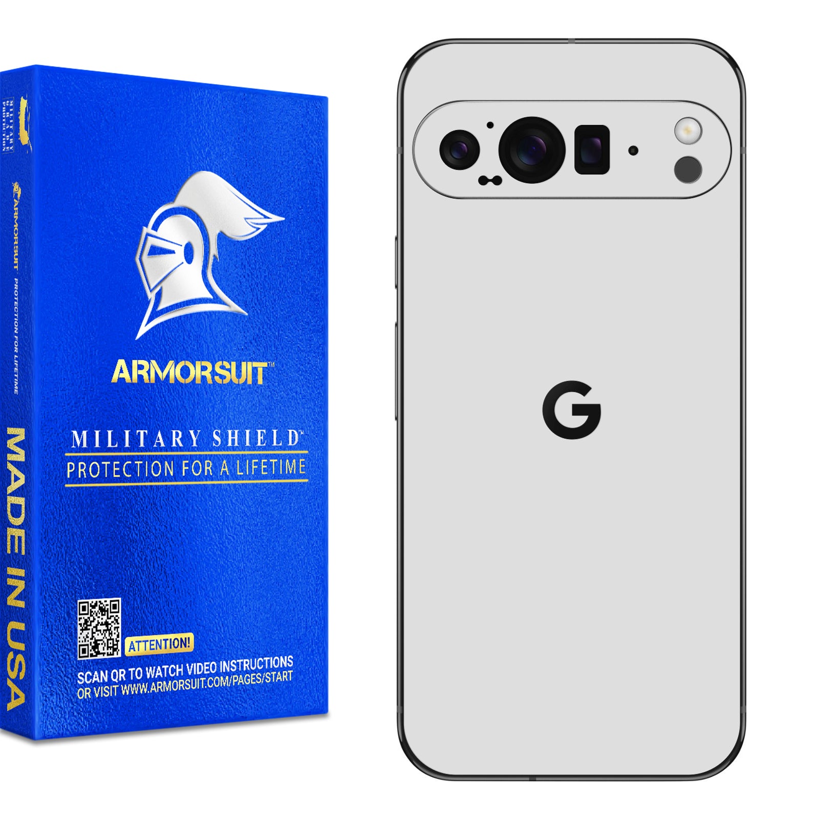 [2 Pack] Armorsuit MilitaryShield Vinyl Skin Wrap Film for Google Pixel 9 Pro XL