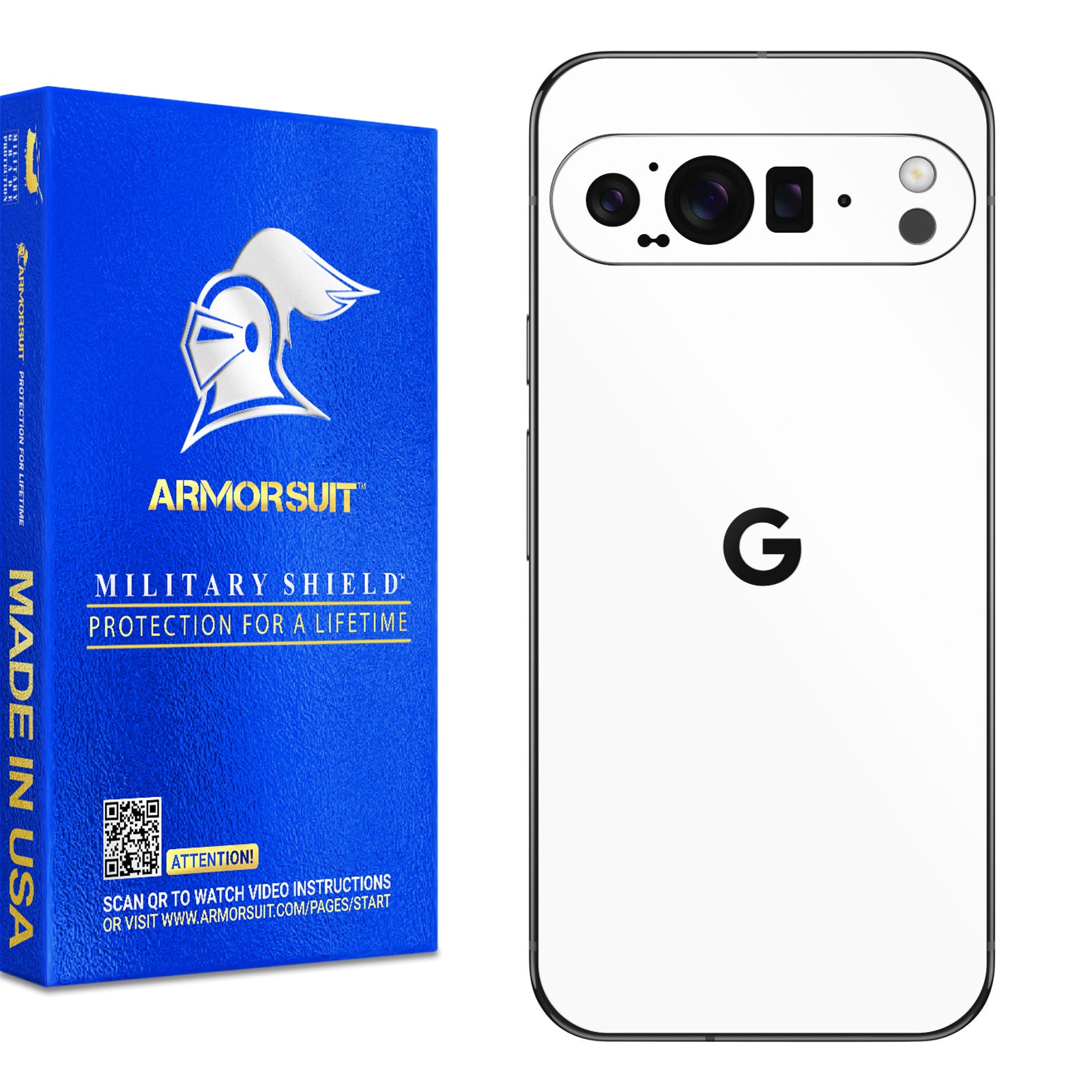 [2 Pack] Armorsuit MilitaryShield Vinyl Skin Wrap Film for Google Pixel 9 Pro XL