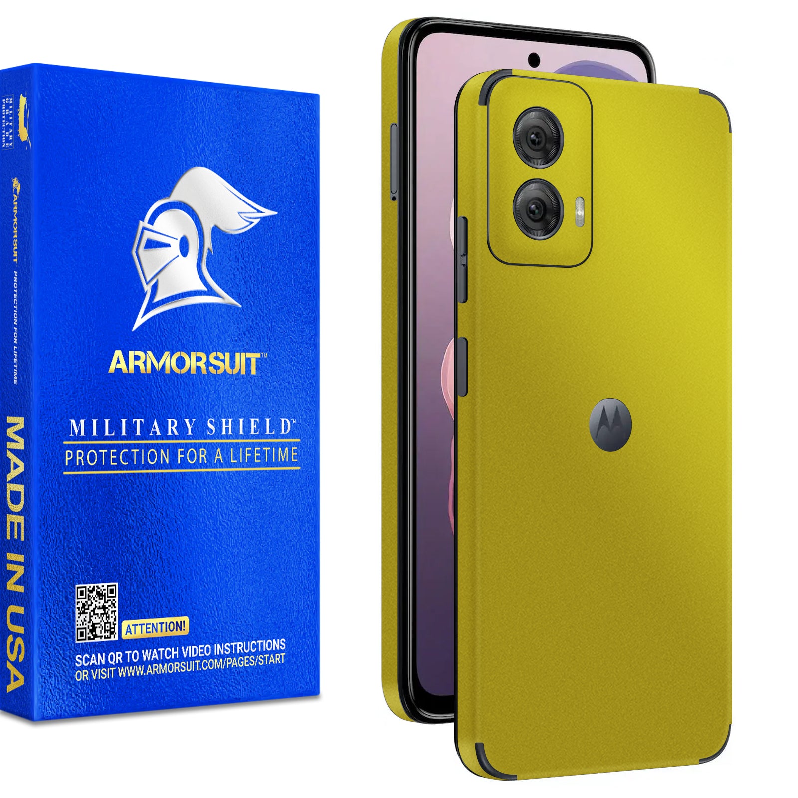 [2 Pack] ArmorSuit MilitaryShield Vinyl Skin Film Wrap for Motorola Moto G Power 5G (6.7 Inch, 2024)