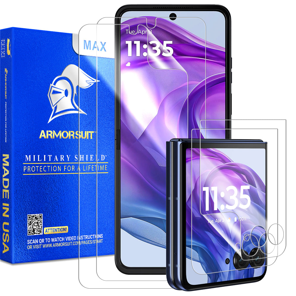 [2 +2 Pack] ArmorSuit for  Motorola Razr Plus (2024) Screen Protector Film