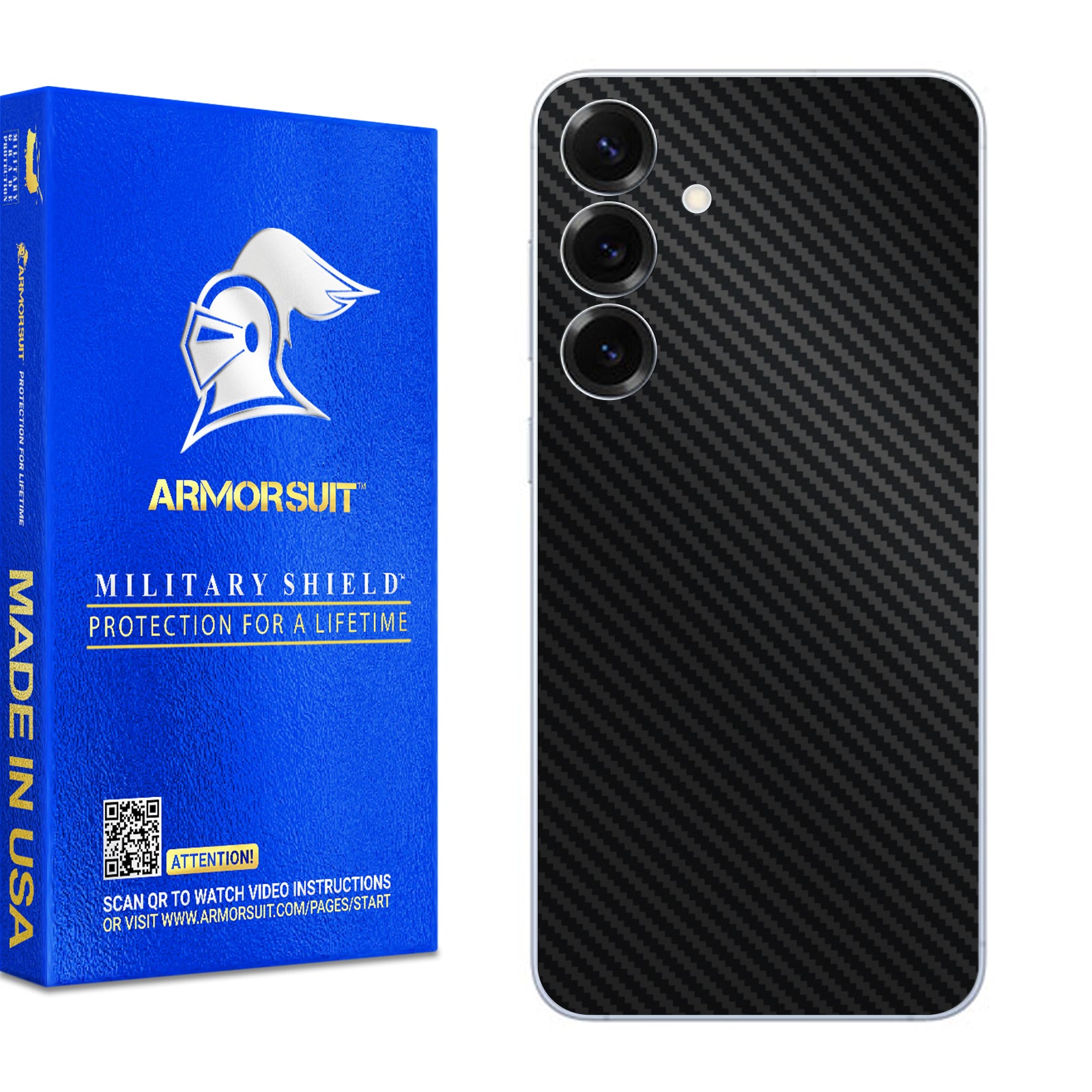 (Pre-Order)[2 Pack] Armorsuit MilitaryShield Vinyl Skin Wrap Film for Samsung Galaxy S25 Plus