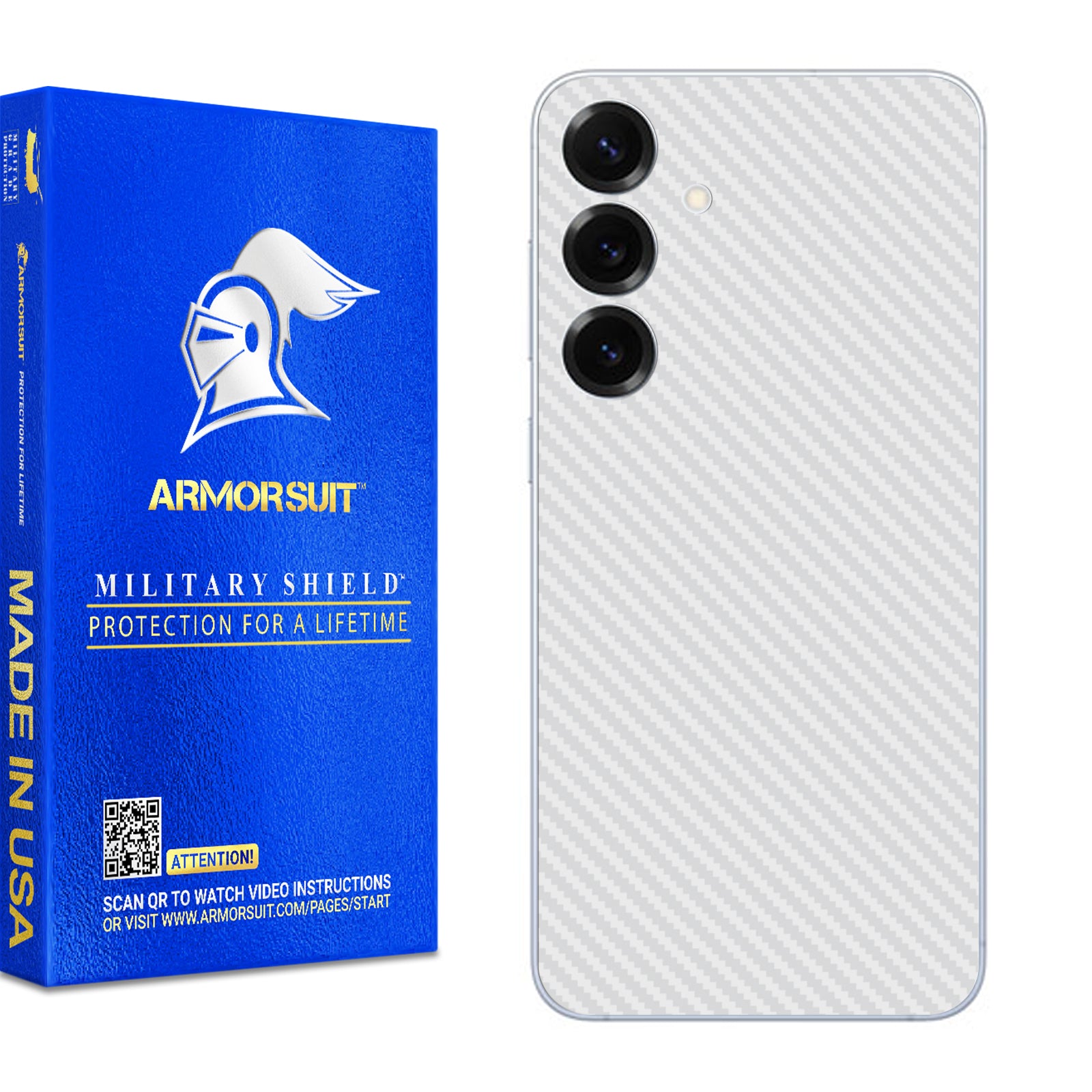 (Pre-Order)[2 Pack] Armorsuit MilitaryShield Vinyl Skin Wrap Film for Samsung Galaxy S25 Plus