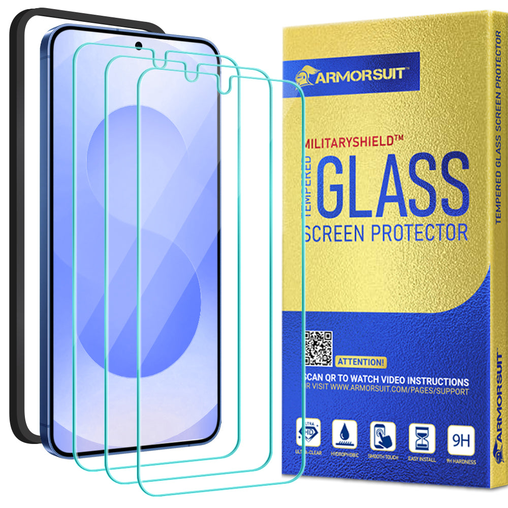 (Pre-Order)[3 Pack] ArmorSuit for Samsung Galaxy S25 Tempered Glass Protector (w/ Alignment Tool)