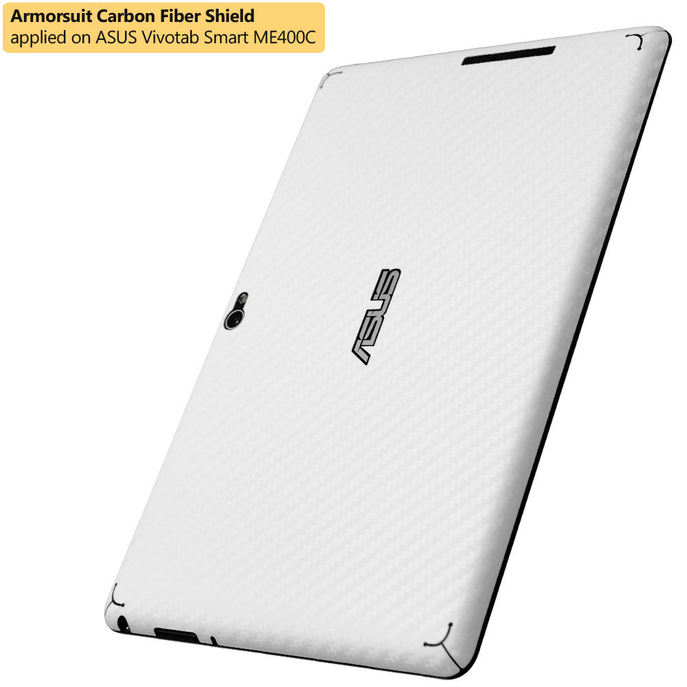 ASUS VivoTab Smart ME400C Screen Protector + White Carbon Fiber