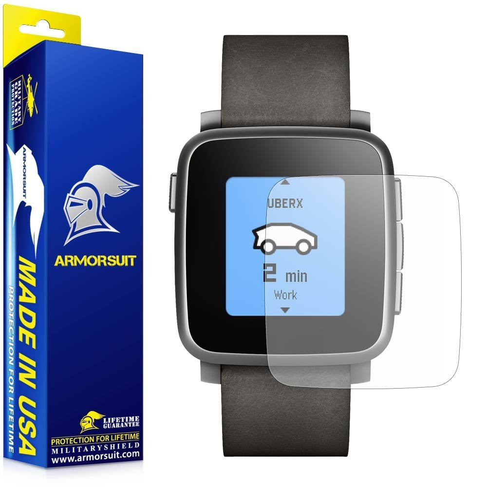 Pebble Time Steel Anti-Glare (Matte) Screen Protector [2-Pack]