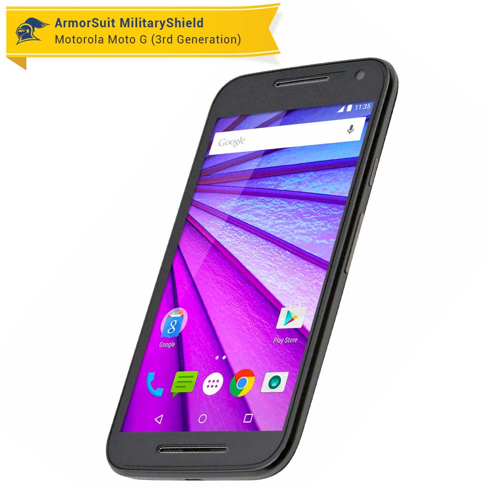 2 Pack] Motorola (3rd Generation 2015) Screen Protector (Case